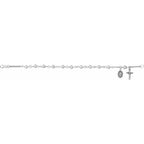 Crucifix & Medal Rosary Bracelet - Image 2