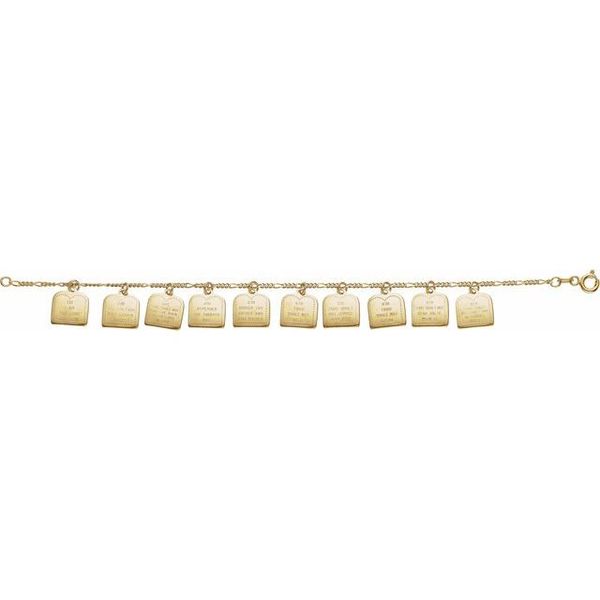 Ten Commandments Charm Bracelet