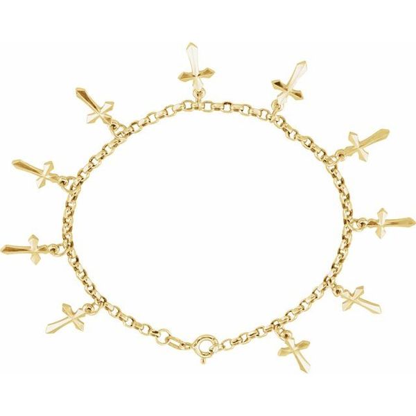 Cross Charm Bracelet