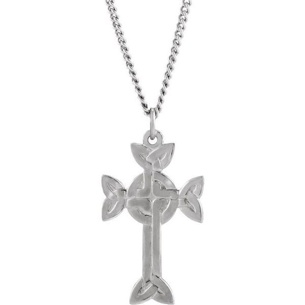 Celtic-Inspired Cross Necklace