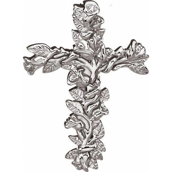 Floral-Inspired Cross Pendant