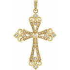 Fleur-de-lis Cross Pendant