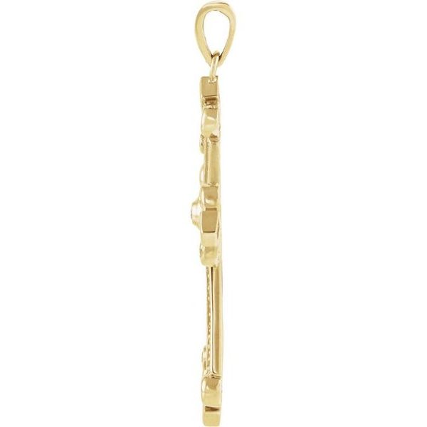 Fleur-de-lis Cross Pendant - Image 2