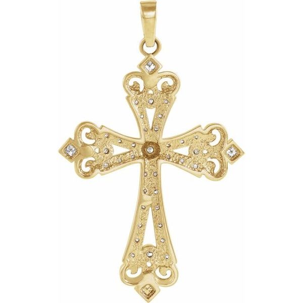 Fleur-de-lis Cross Pendant - Image 3