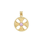 Rope Maltese Cross Pendant