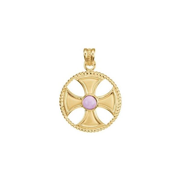 Rope Maltese Cross Pendant