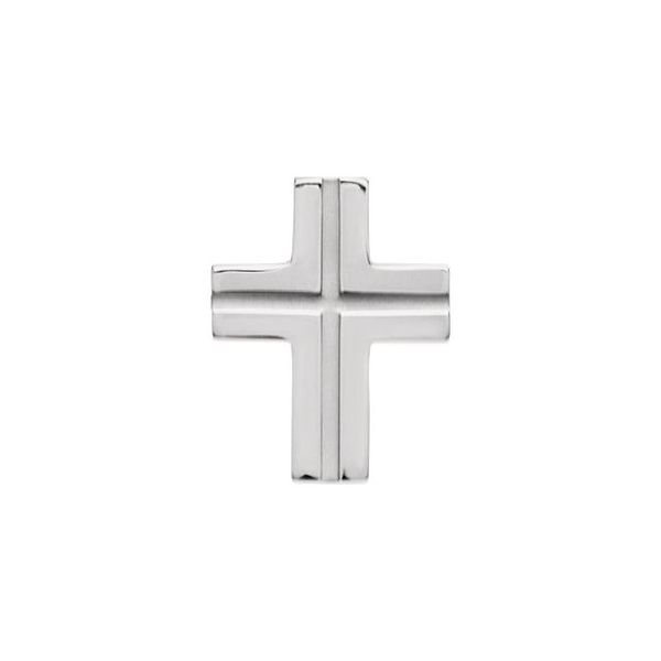 Grooved Cross Pendant