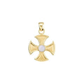 Solitaire Maltese Cross Pendant