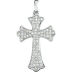 Micro Pavé-Style Cross Pendant