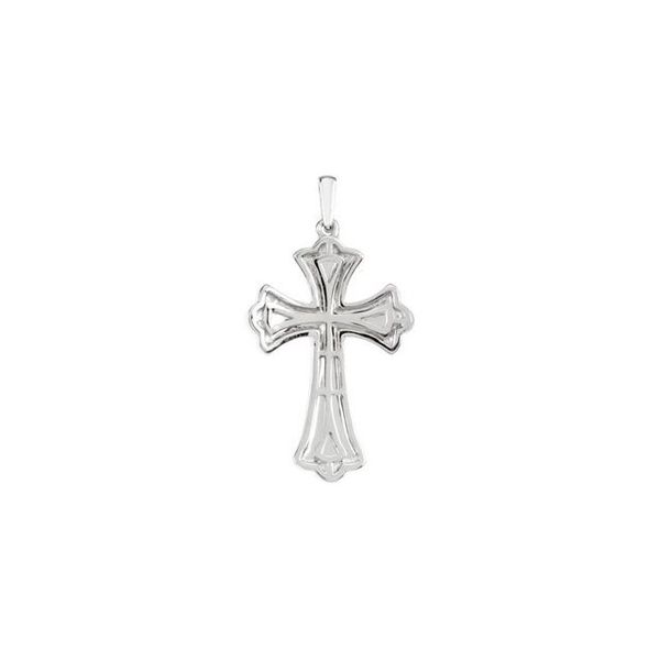 Micro Pavé-Style Cross Pendant - Image 3