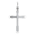 Micro Pavé-Style Cross Pendant