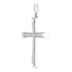 Micro Pavé-Style Cross Pendant - Image 2