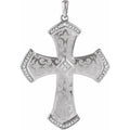Laser Engraved Cross Pendant