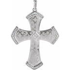 Laser Engraved Cross Pendant