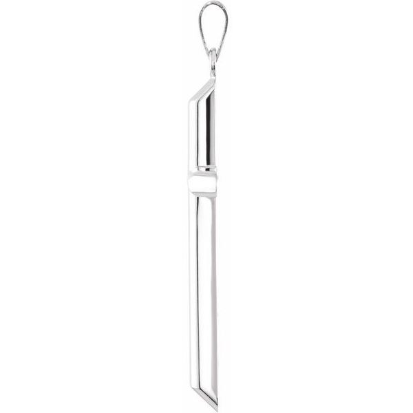 Unadorned Cross Pendant - Image 2