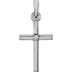 Birthstone Cross Pendant