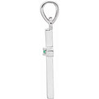 Birthstone Cross Pendant - Image 2