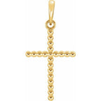 Beaded Cross Pendant