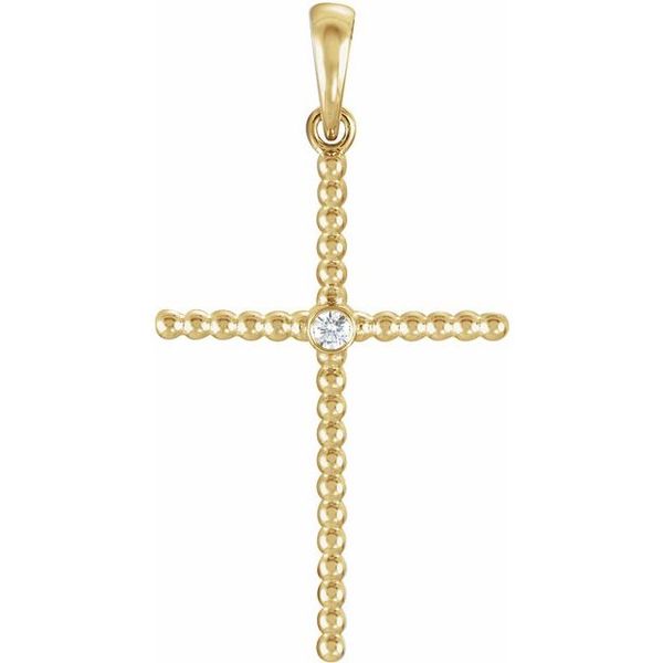 Beaded Cross Pendant