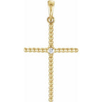 Beaded Cross Pendant