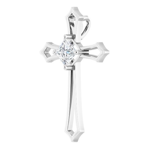 Accented Cross Pendant - Image 2