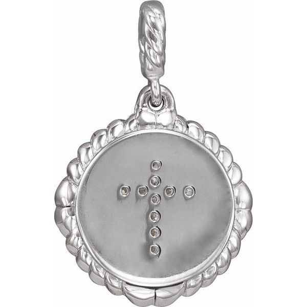 Accented Cross Disc Pendant - Image 3