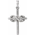Infinity-Inspired Cross Pendant