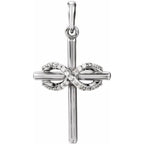 Infinity-Inspired Cross Pendant