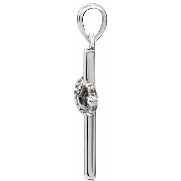 Infinity-Inspired Cross Pendant - Image 2
