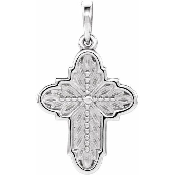 Leaf Cross Pendant