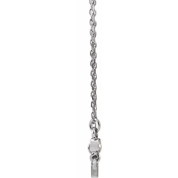 Accented Sideways Cross Necklace - Image 2