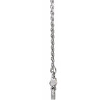 Accented Sideways Cross Necklace - Image 2