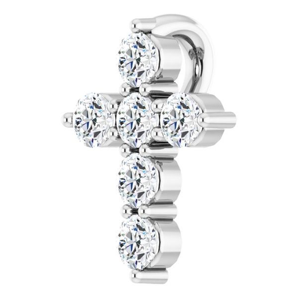 Accented Cross Pendant - Image 2