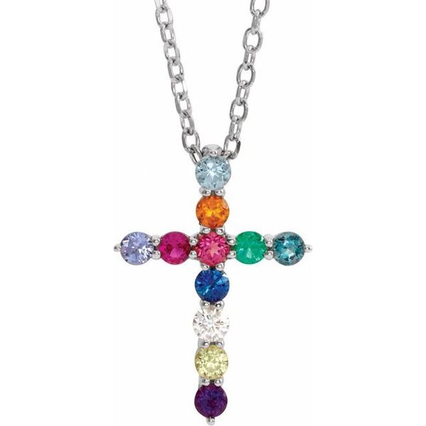 Accented Cross Necklace
