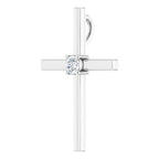 Solitaire Cross Pendant - Image 2