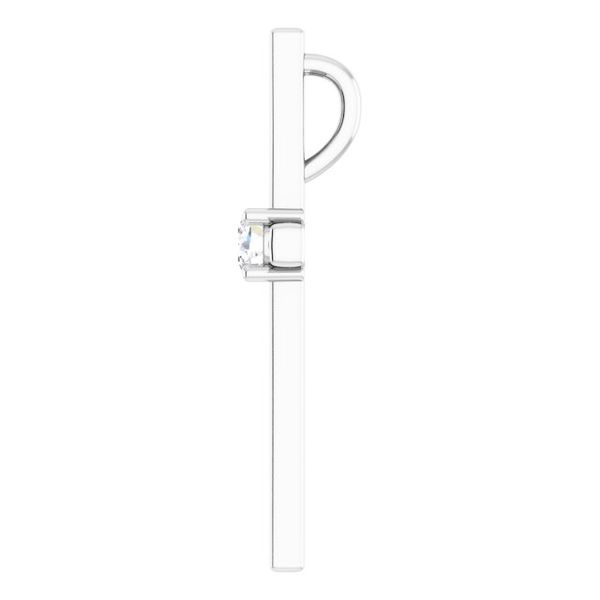 Solitaire Cross Pendant - Image 3