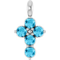 Accented Cross Pendant