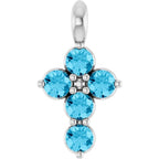 Accented Cross Pendant