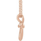 Solitaire Cross Necklace - Image 2