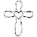 Cross with Heart Pendant
