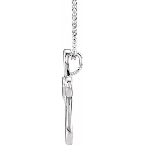 Cross with Heart Necklace - Image 2