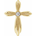 Bezel-Set Cross Pendant