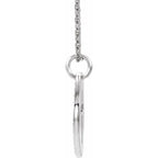 Accented Pierced Cross Necklace - Image 2