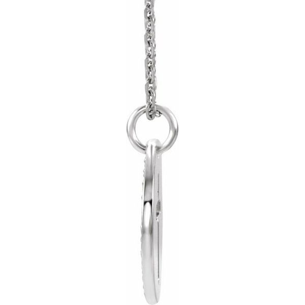 Accented Pierced Cross Necklace - Image 2