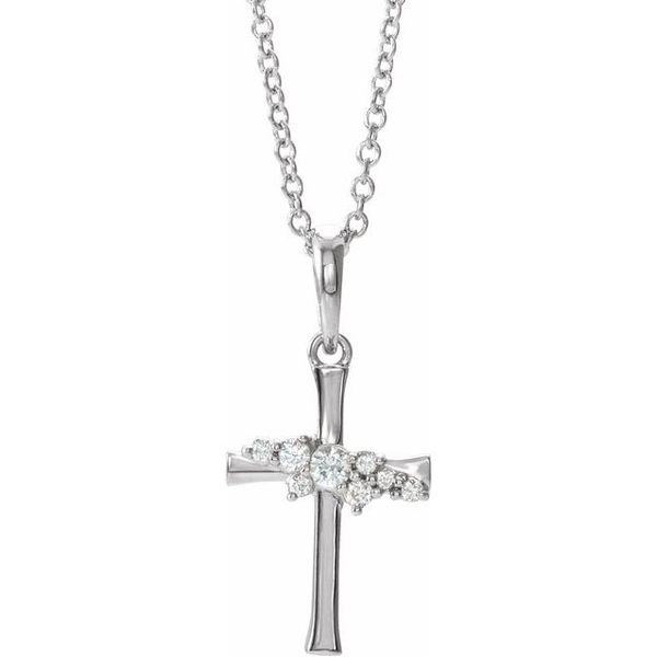 Cluster Cross Necklace