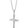 Cluster Cross Necklace
