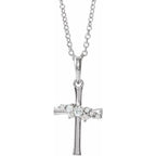 Cluster Cross Necklace