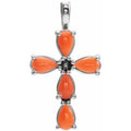 Beaded Cross Pendant
