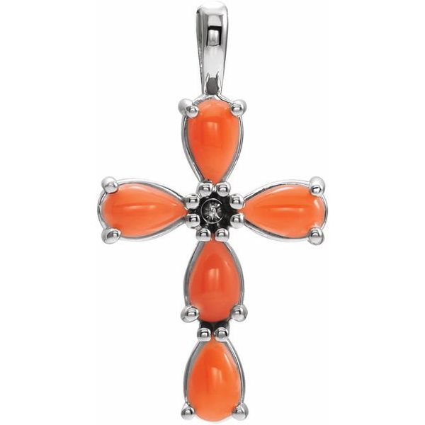 Beaded Cross Pendant