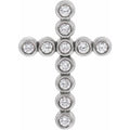 Bezel-Set Cross Pendant